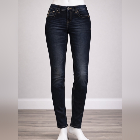 Miss Me Women's Mid Rise Skinny Denim Blue Jeans Stretch Size 27x31 NEW - Picture 2 of 9